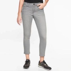 Athleta Light Gray Ankle Crop Jeans